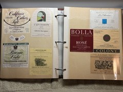 A LOT OF OVER 200 VINTAGE WINE AND LIQUOR BOTTLE LABELS