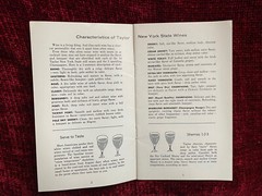 Vintage 1958 The Taylor Wine Co Wines for Everyday Enjoyment Cookbook pamphlet