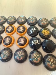 Lot of 28 Plate Muselet de Champagne Veuve Clicquot, Moet & Chandon etc