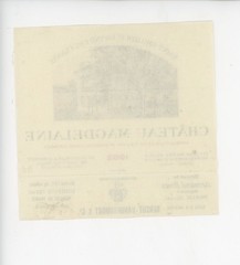 Chateau Magdelaine Wine Label 1982 France French