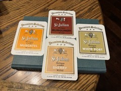 4 Old St Julian Premium Michigan Wine Bottle Labels Unused Paw Paw Mich Mi