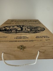 GREAT WESTERN CHAMPAGNE NEW YORK STATE WOOD WOODEN BOX 11”x13.5”