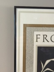 Iconic 1981 Frog&rsquo;s Leap Wine Label Framed Art by Chuck House Pencil Signed