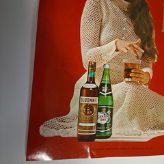 Vintage 1972 FRENCH WENCH DUBONNET WINE CANADA DRY SCHENLEY NY poster ad