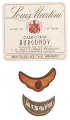 Lot of Ten Different 1930s California Wine Labels Louis Roesch Printer SF CA
