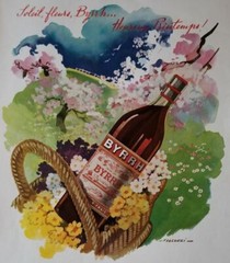 Byrrh Wine Original 1952 Magazine Ad French Illustration Magazine
