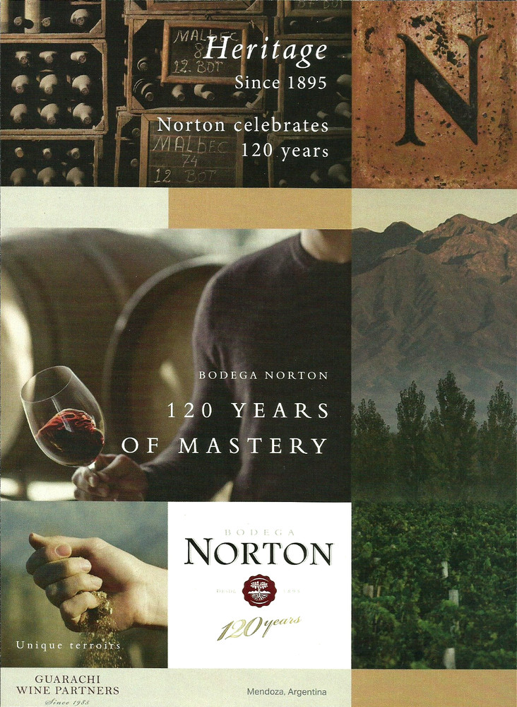 2015 Bodega Norton Wine Vineyard 120 Years Of Mastery Print AD Advertisement