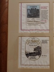Rare 37&Prime; Framed Vtg California Wine Napkin Collection 1980-85 Napa Sonoma Shafer