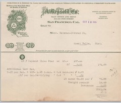 1917 A Repsold Co Napa CA Winery Distillery San Francisco Billhead BH2-16