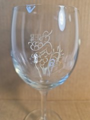 Oliver Winery Clear Wine Glass Bloomington Indiana 7&Prime;×2.5&Prime;×2 Bar Barware Homebar