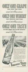 1943 Virginia Dare Wine American Winery Vineyard Scene Vtg Print Ad L38