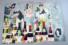1942 Cresta Blanca Wine Original Centerfold Color Print Ad