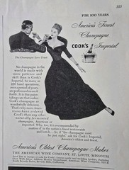 1950 Cook&rsquo;s Imperial Champagne American Wine Company Vintage ad