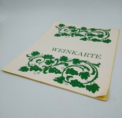 Weinkarte Vintage Weingut Ferdinand Pieroth Used Paper Wine Tasting Log Germany