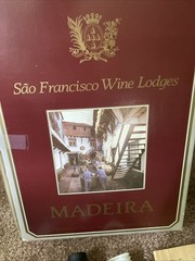 Madeira: 1984 Gift Box Set Sao Francisco Wine Lodges Guide, Tasting Cup, Bottle