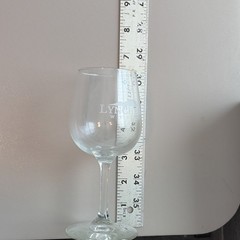 Lynchburg Winery Clear Stemmed Wine Glass Advertising Wine Theme