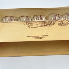 Brotherhood America&rsquo;s Oldest Winery NY 5 Tasting Glasses Roly Poly by Libbey VTG
