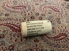 19 Crimes Collectible Wine Cork #18 Incorrigible Rogues who Broke out… Cork 18