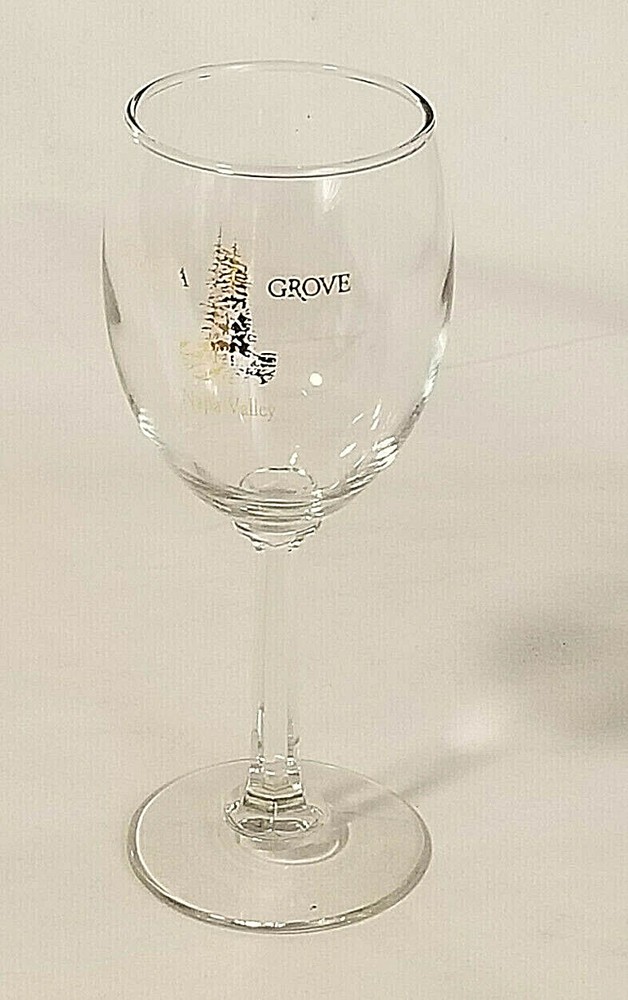 Sequoia Grove Winery – Napa Valley California – Wine Glass Gold Artwork: 7&Prime; Tall