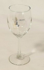 Sequoia Grove Winery – Napa Valley California – Wine Glass Gold Artwork: 7&Prime; Tall