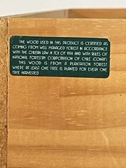 Veo Grande Wood Wine Box Crate Chardonnay Chile Gift