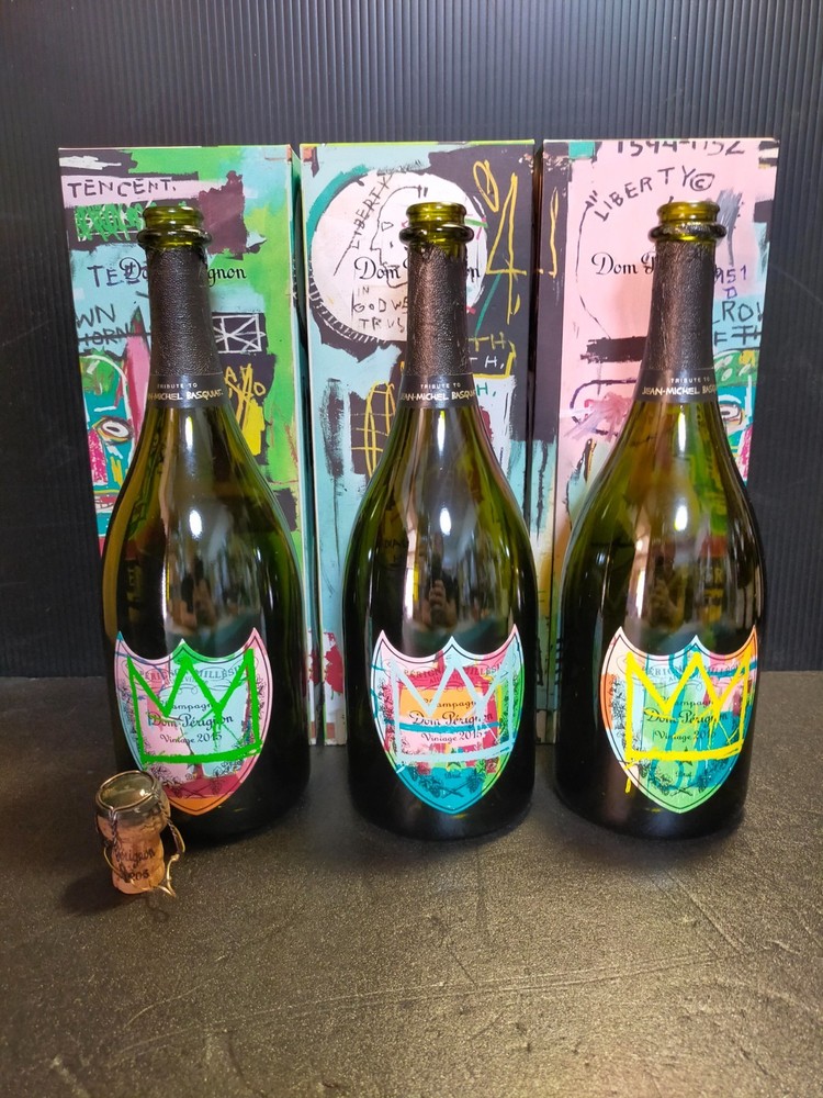Dom Perignon 2015 Jean Michael basquiat Edition Limited (empty) 3 Bottles 3 boxぴ