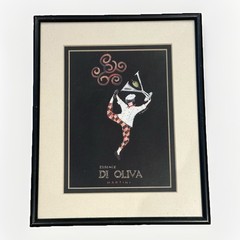 Lot Of 4 Leonetto Cappiello And T. Doughty Art Prints Framed 8×10 Wine/Decor