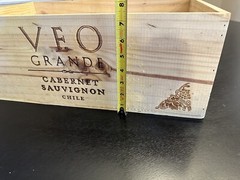 Veo Grande Wood Wine Box Crate Cabernet Sauvignon Chile
