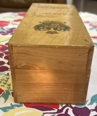 VINTAGE PEDRO DOMECQ CARLOS I SHERRY BRANDY WINE BOX CRATE 12.25 x 4.25 x 3.75