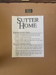 19X25 » SUTTER HOME WINERY SINCE 1890 NAPA VALLEY WINE BY GLASS OR BOTTLE SIGN