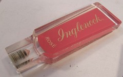 LOT 3 ACRYLIC INGLENOOK & TAYLOR CHABLIS & ROSE WINE ADVERTISING TAP HANDLES