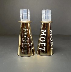 Moet & Chandon Champagne Sippers 187ml mini bottle flute topper – set of 2 pcs.