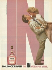 1988 Inglenook Navalle White Zinfandel Wine vintage print ad 80&rsquo;s advertisement