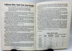 Vintage 1969 California Wine Advisory Board Combination Recipes San Francisco CA