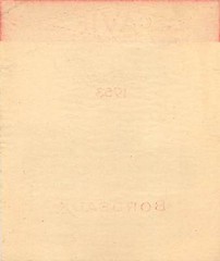 Label Wine Liquor Cavif Flaut Medoc 1953 Bordeaux Caves Des Grands Vins Francais