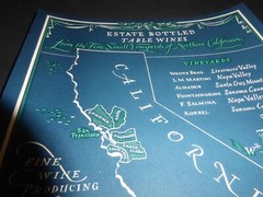 ORIGINAL VINTAGE CALIFORNIA WINE POSTER FRANK SCHOONMAKER NAPA SONOMA C1950 M39
