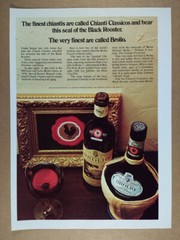 1967 Brolio Chianti Classico Wine 1972 vintage print Ad