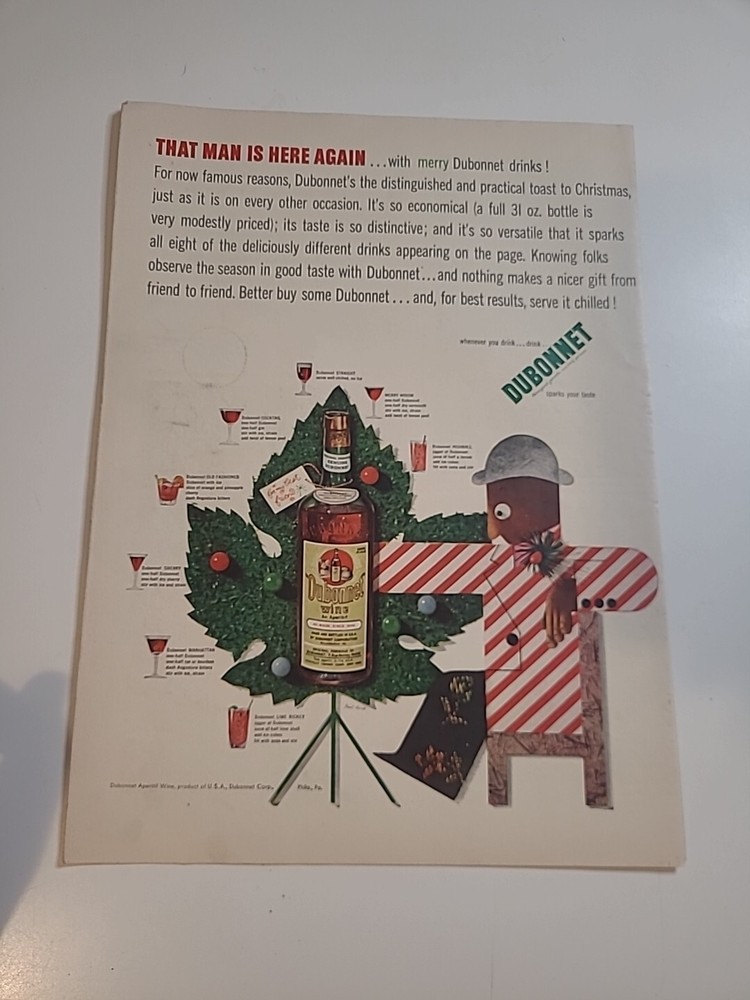 Dubonnet Wine An Aperitif Ad 1942 Vintage 10×14