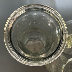 VTG Paul Mason Since 1852 2 Glass Milk Bottles Carafe Vase 1 Small Bottle Bonus
