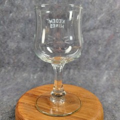 Kedem Wine Glass 5.75&Prime; Tall Winery Promotional Tasting Room Glass Collectible