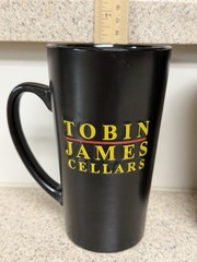 2 Tobin James Cellars Ceramic Coffee Mugs Yellow Sun 6&Prime; Paso Robles California