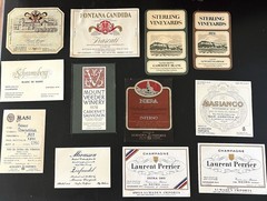 CHOICE OF 3: 1970s WINERY ROAD TRIP Napa Valley California ITALY Wine Labels