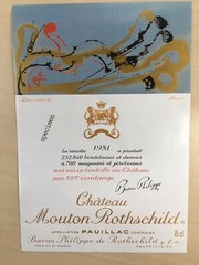 The 1981 Chateau Mouton Rothschild (Specimen) – Label By: Arman