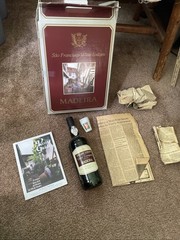 Madeira: 1984 Gift Box Set Sao Francisco Wine Lodges Guide, Tasting Cup, Bottle