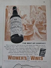 1957 Widmer&rsquo;s Wines Bottle New York State Best Company vintage ad
