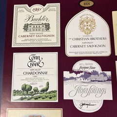 Wines of the Napa Valley Wine Label Series One Collector Poster Art Print 1983