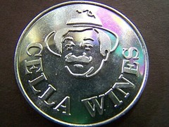 Rare 1982 Argus CELLA WINES GRAND MARSHAL Plain Aluminum Mardi Gras Doubloon