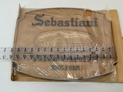 Sebastiani Vineyards Wall Sign Plaque RARE Vintage Sonoma CA NAPA Winery Wine