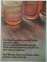 1969 PAUL MASSON PINK Medium Dry Vin Rose Premium Wine Magazine Ad