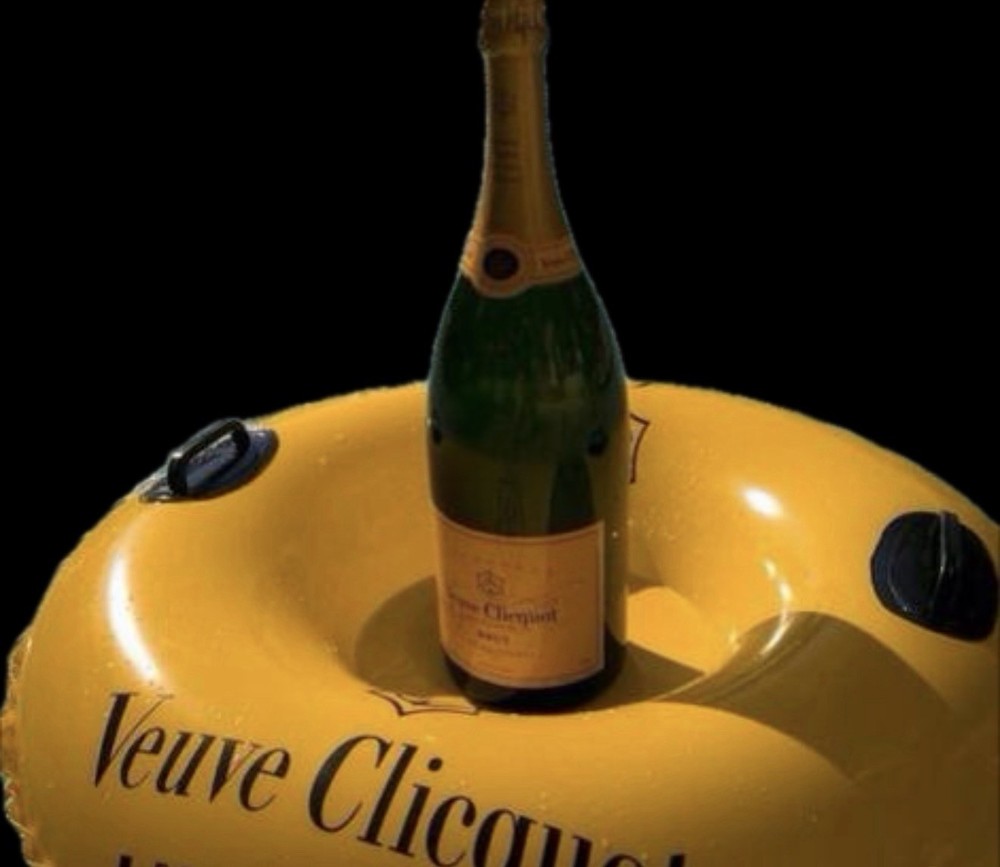 Veuve Clicquot Snow / Water Pool Inflatable Tube Ice Bucket Luxury NEW